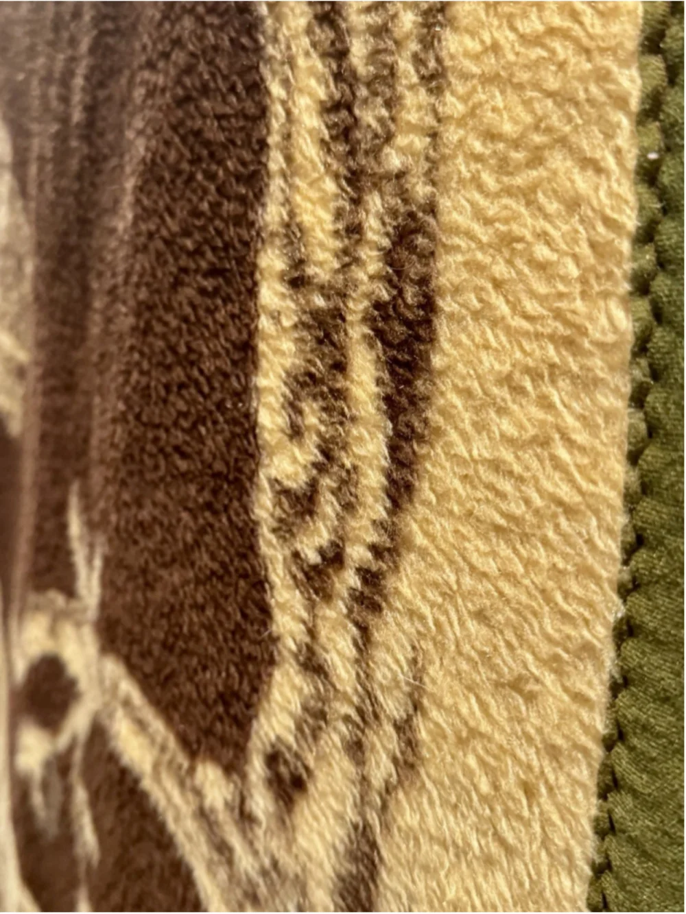 Vintage Tiger Blanket Korean Mink StylePlush Throw Brown Tan San Marcos 74x60